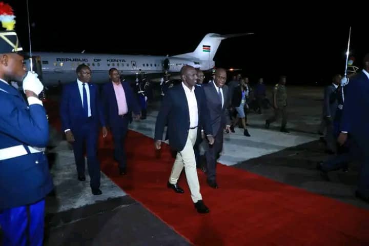 RDC : Le Président William Ruto effectue sa première visite officielle à Kinshasa