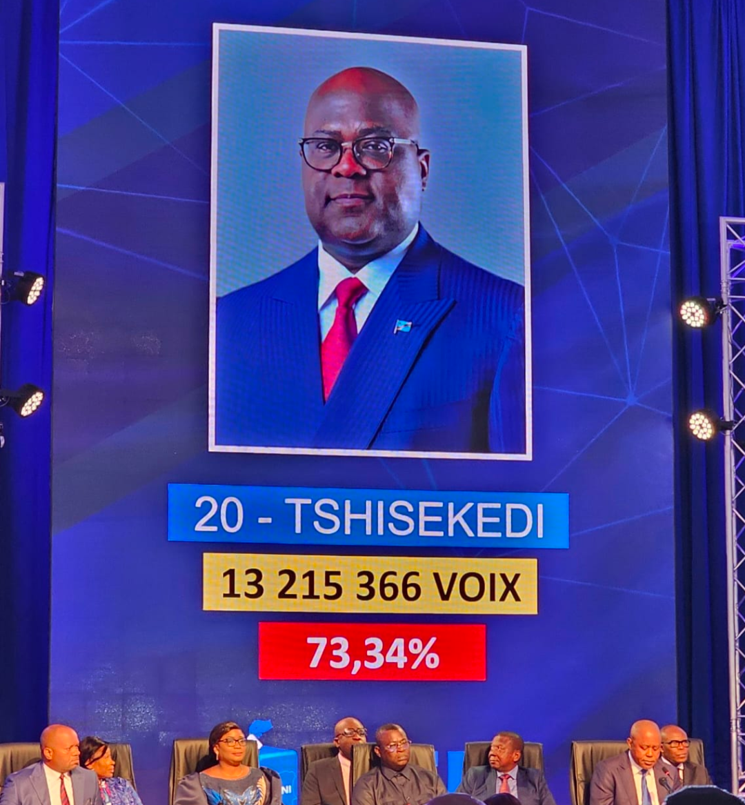 Élections RDC 2023 : Félix Antoine TSHISEKEDI réélu président de la république
