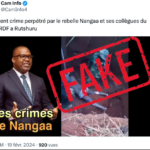 FAUX : Cette vidéo ne montre pas de crimes perpétrés par Corneille Nangaa et ses alliés dans le Nord-Kivu en RDC