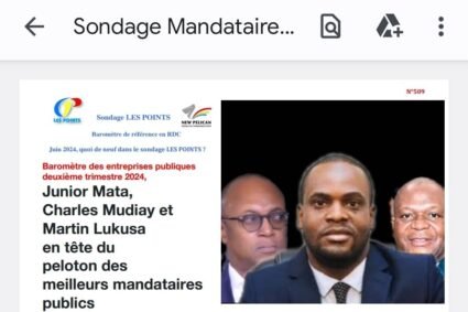 RDC : Junior Mata M’Elanga, DG de la CNSSAP, en tête du palmarès des meilleurs mandataires publics